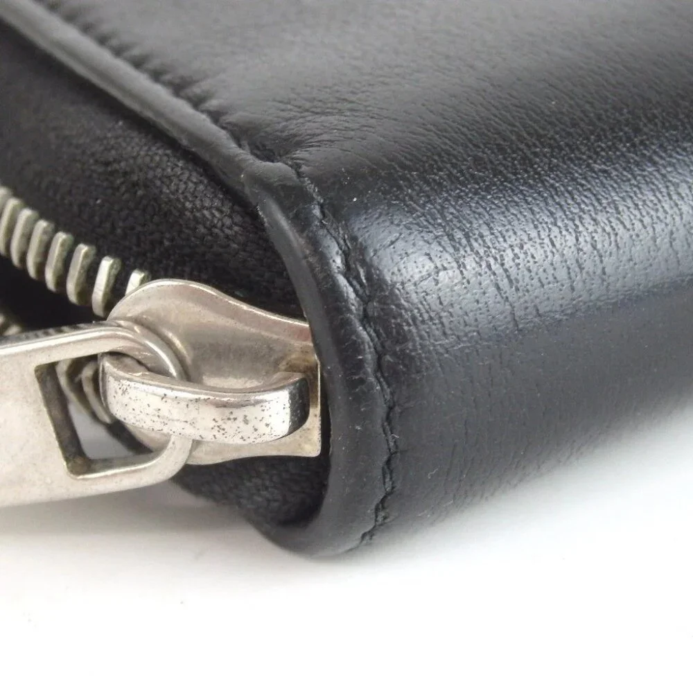 Authentic Dior Kaws Bee Zip Around Wallet purse leather [Used]